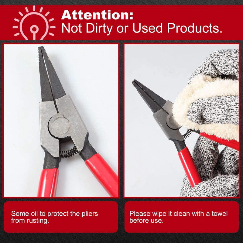 SPEEDWOX 2 Pcs Special Ring Retaining Ring Pliers Set Lock