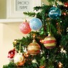 KiKom 2.36 Inch 24-Piece Christmas Baubles Shatterproof Painted Christmas Tree