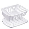Tribello Sink Dish Drying Rack, Large Heavy Duty Hard Plastic