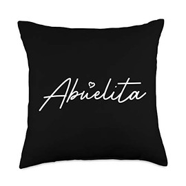 Awesome Mother's Day Novelty Apparel Women's Abuelita Cute Mother's Day Gift in Spanish Grandma Throw Pillow, 18x18, Multicolor