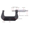 Micrometer Stable Alloy Surface Accurate Measurement Portable Micrometer Caliper Thickness