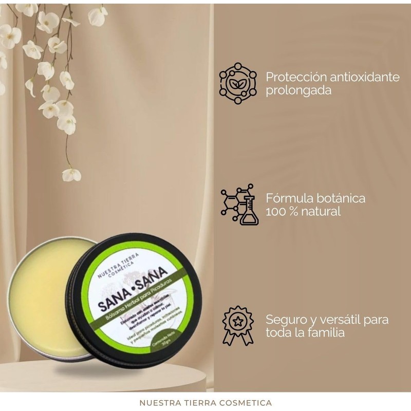 Nuestra Tierra Sana B?lsamo Herbal para Picaduras