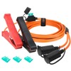 12 AWG Battery Extension Cord, Dual Socket Cable with Alligator