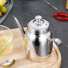 ShomTech Oil Dispenser, Stainless Steel Oil Dispenser, Vinegar Holder Bottle, Kitchen Storage Container(420ml)