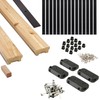 ProWood 6 ft. Cedar Moulded Rail Kit with Aluminum Square
