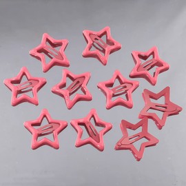 Pink Star Hair Clips Women's Hair Clips Small Stars Hair Clip Y2k Hair Clips Pink Star Hair Clip Hair Accessories Girls Hair Accessories Women Hair Clip Hair Accessory Hair Pin