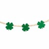 St. Patrick's Day Garland, Lucky Four Leaf Clover Banner with