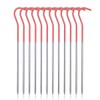 Boundless Voyage Ultra-Light Titanium Alloy Tent Pegs 5.9/6.5 inches (15/16.5