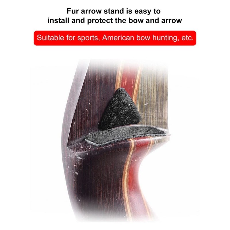 DONGKER 4Pcs Arrow Rest Pad, Recurve Archery Arrows Rest Sticker