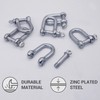 (Pack of 10) Galvanised Steel Shackles 8mm Shackle Clip with
