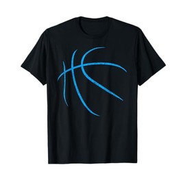Blue basketball ball minimalist sports T-Shirt