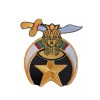 Unbranded Shriner Iron-On Patch size 3" 1/8" x 2 7/8"