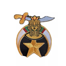 Unbranded Shriner Iron-On Patch size 3" 1/8" x 2 7/8"