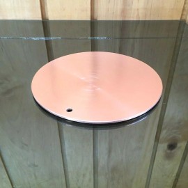Unbranded 1/8” Thick Pure Copper Heat Diffuser 7” Round Stove Topper Defrost Plate