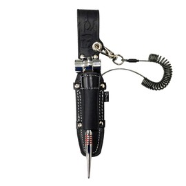 Premium Handmade Black Leather Ratchet Pointing GK – R