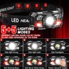 Northlet Headlamp Rechargeable 6Pack, 3000 Lumen Ultra-Light Bright Headlamp Flashlight