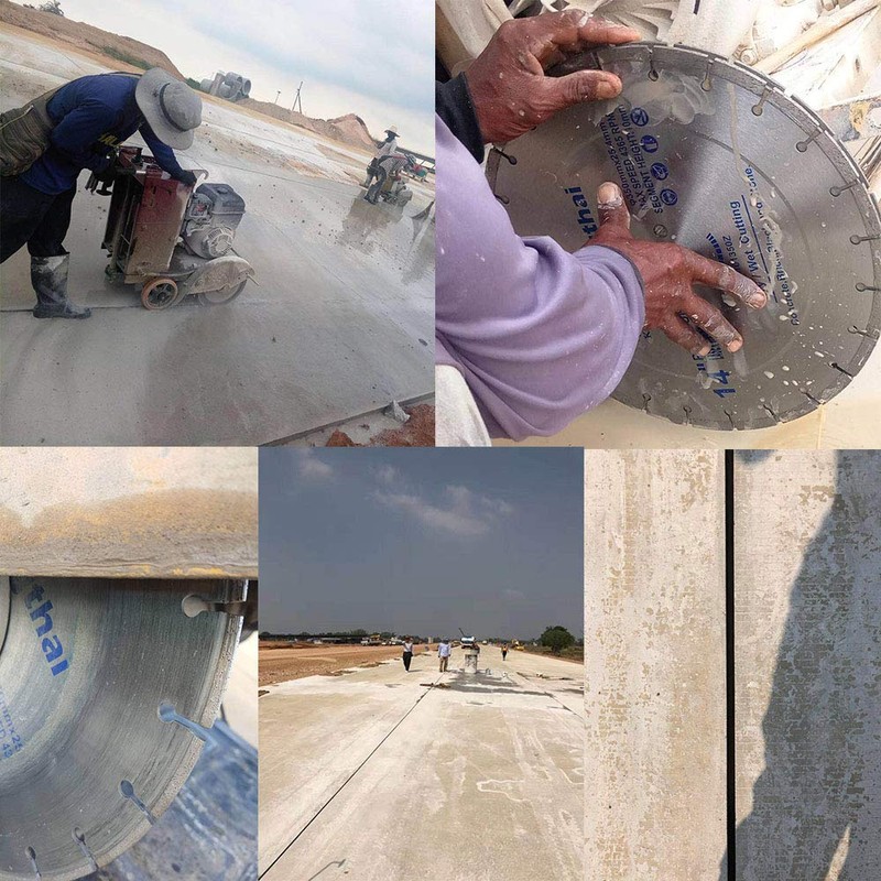 Kingthai 9 Inch Wet Dry Segmented Cutting Concrete Diamond Saw