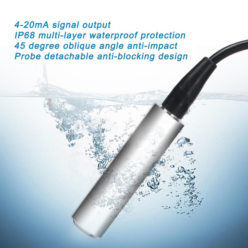 Fafeicy YB-2J-F Level Transducer, Water Level Sensor Detector Made of