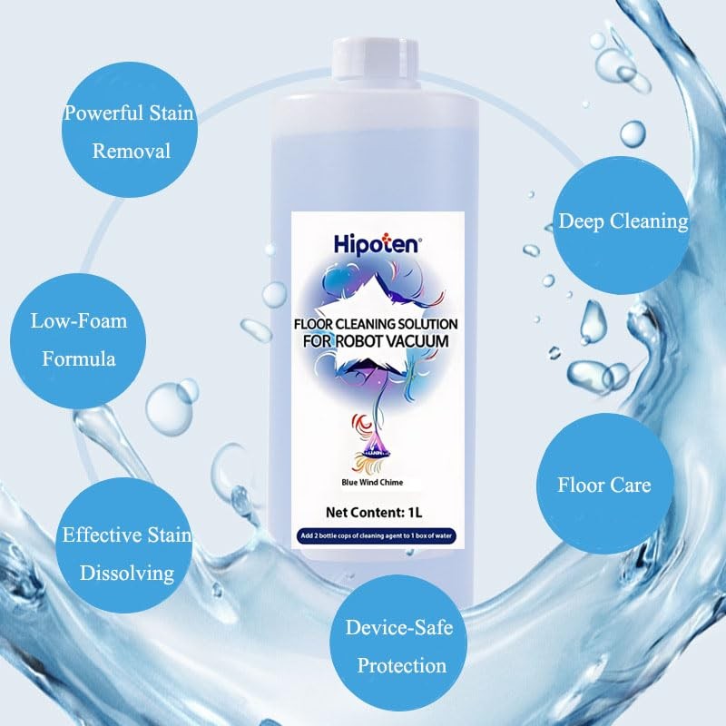 Hipoten 1000ml Floor Cleaner,Compatible with ECOVACS DEEBOT Robot Vacuum And