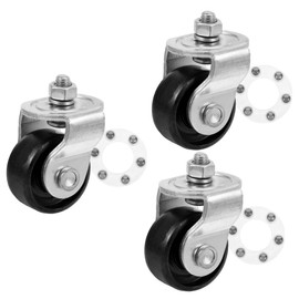 HEMOTON 3pcs Jack Front Wheel Car Accessories Car Jack Caster Wheels Trailer Wheels Dual Pump Jack Wheel Caster for Floor Jack Floor Jack Repair Steel Tray Auto Accessories