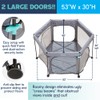 hiccapop 53” PlayPod Outdoor Baby Playpen for Baby with Canopy,