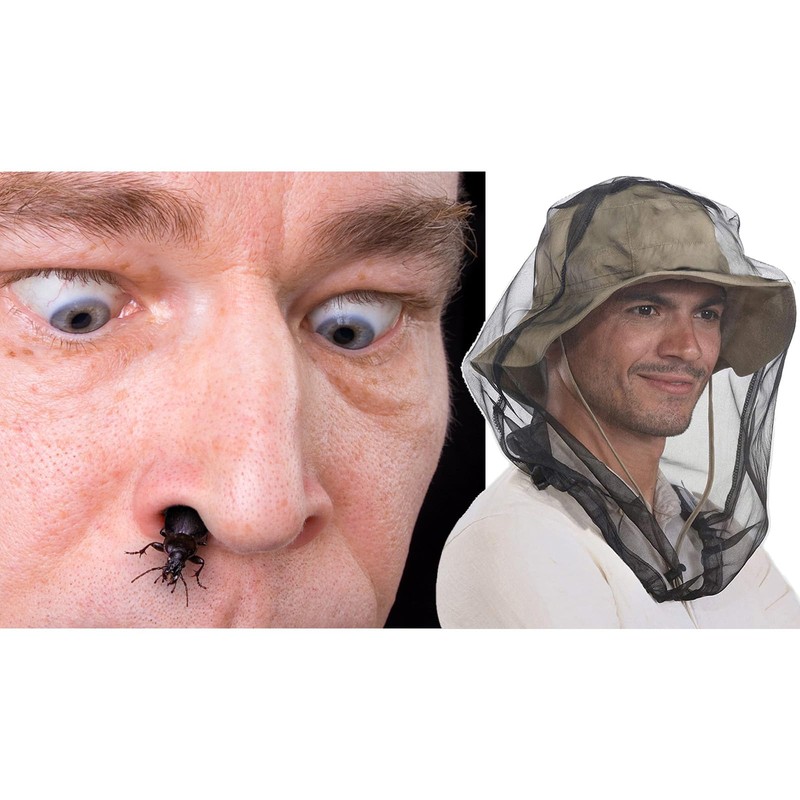 YAZANY Midge Head Net, Nylon Midge Net Head Cover, Fine