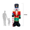 FARONZE Christmas Inflatable Nutcracker Soldier Blow-up Lighted Indoor & Outdoor
