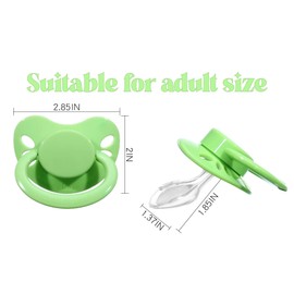 Landofgenie Adult Size Dummy Large Teat Shield Dummy Green