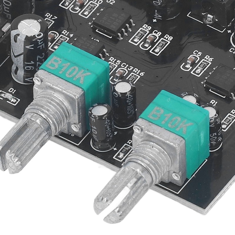2 Channel Sound Mixer Low Noise Volume Adjustable 2 in