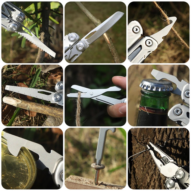 HFS(R) Multi-functional Pliers, Multi-Tool Pliers, 16 in 1 Cutter, For