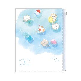 Kamio Japan 226620 Clear File with Zipper 6P File Mogunyan Yoyo Scoop