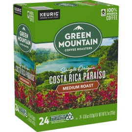Green Mountain Coffee K-Cup Pods Costa Rica Paraiso, 24/box