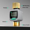[2 Pack] QUOBAS Water Flow Meter with Brass Inlet &