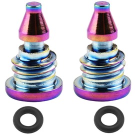 Pack of 2 Bicycle Bleed Screws, Bicycle Fuel Tank Oil Filler Hole Screw Titanium Alloy Screws with O-Ring Bleeding Screw for Brake Lever for Magura EBT Bicycle MT2/MT4/MT5/MT7/MT8