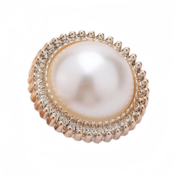 10 PCS Gold White Pearl Buttons Fastener - Versatile Sewing