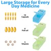 Acrux7 2 Pack Monthly Pill Organizer 2 Times a Day,
