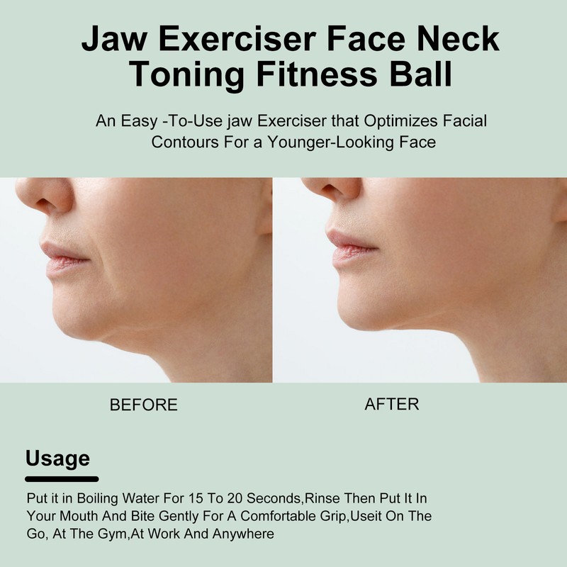 Jaw Trainer Jaw Fitness Ball for Men and Women