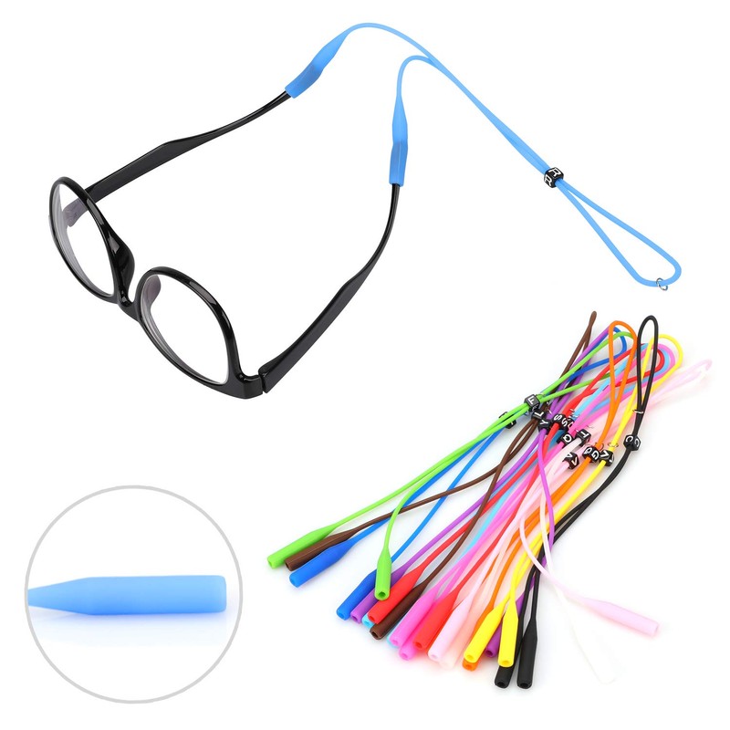 Hifot Adjustable Eyeglasses Strap Eyewear Retainer 12 Pack with Glasses