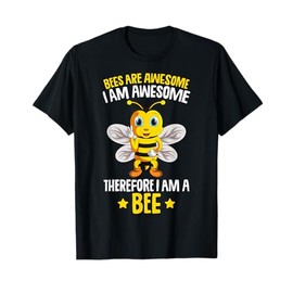 Bees Are Awesome Bumble Bee Kids Girls Boys T-Shirt