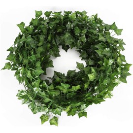 Unilove 84 feet 12 Pack Fake Vines Artificial Ivy Leaves Plants Hanging Greenery Plant Garland for Bedroom Office Wall Decor Indoor Outdoors (84Ft Ivy Leaves)