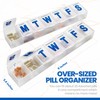 MEDca 7-Day Pill Planner - Extra Large Pill Organizer with