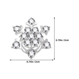 TOVINANNA Rhinestone Twist Hair Clips Spiral Metal Hair Pins for Christmas Bridal Events