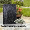 J&C Washer/Dryer Cover Black Dustproof Waterproof Portable Top-Loading Washing Machine