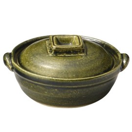 三陶(Santo) Mitou Banko Ware Earthenware Pot No. 4 4.9 inches (12.5 cm) Single Medium Deep Oribe 11335