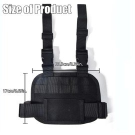 MOLLE Tactical Leg Pack - Compact Black Thigh Bag with Adjustable Straps & Quick-Release Buckles for Duty Belt Molle System for Outdoor, Military, Hiking Gear