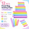 Tmflove - 12 clips de sellado para bolsas de alimentos