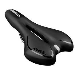 Raganet, Asiento de Bicicleta, Sillín de Reemplazo, Cojín Suave, Cómodo e Impermeable, Prostático. Compatible con la Mayoría de Bicicletas, Unisex (Negro)