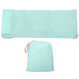 PATIKIL 71x82 Inch Sleeping Bag Liner, Soft Lightweight Travel Camping Sheet Sleep Sack Large Sleep Bag with Carry Bag for Double Adults Camping Travel Hotel, Light Green