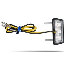 MASO Motorbike License Plate Light Motorcycle 3LED Mini Number License Plate Lamps Tail Light(Blue)