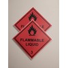 Pack of 2 strong Magnetic, flammable liquid 100mm x 100mm